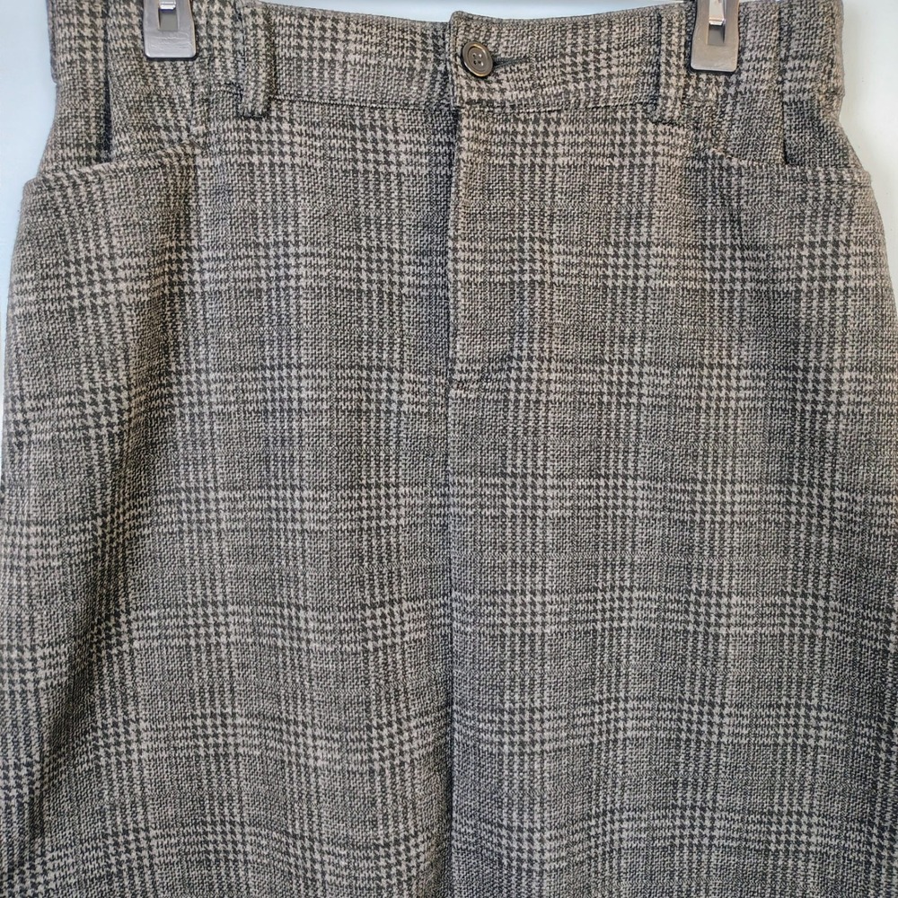 Riders by Lee Womens Grey Glen Plaid Midrise Skirt Size 12M Stretch Straight - Picture 2 of 7